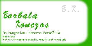 borbala konczos business card